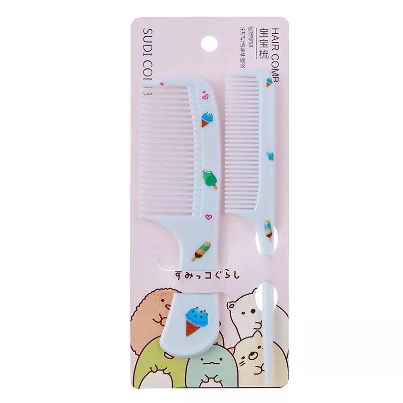 SISIR KARAKTER 2IN1 MOTIF ANAK DEWASA FANCY HAIR COMB SET 2 PCS SISIR