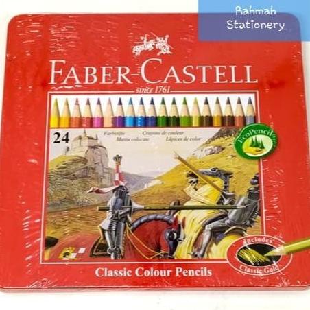 

Faber-Castell Classic Colour Pencils tin case 24 / pensil warna 24