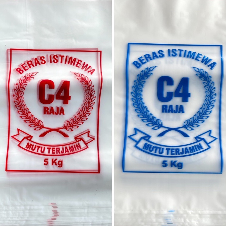 

TERMURAH Plastik Beras 5 kg C4 Raja (isi 100 lembar) Plastik 5kg