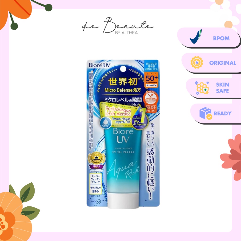 [BPOM] Biore UV Aqua Rich Watery Essence SPF 50+/PA++++ 50gr (New Pack)