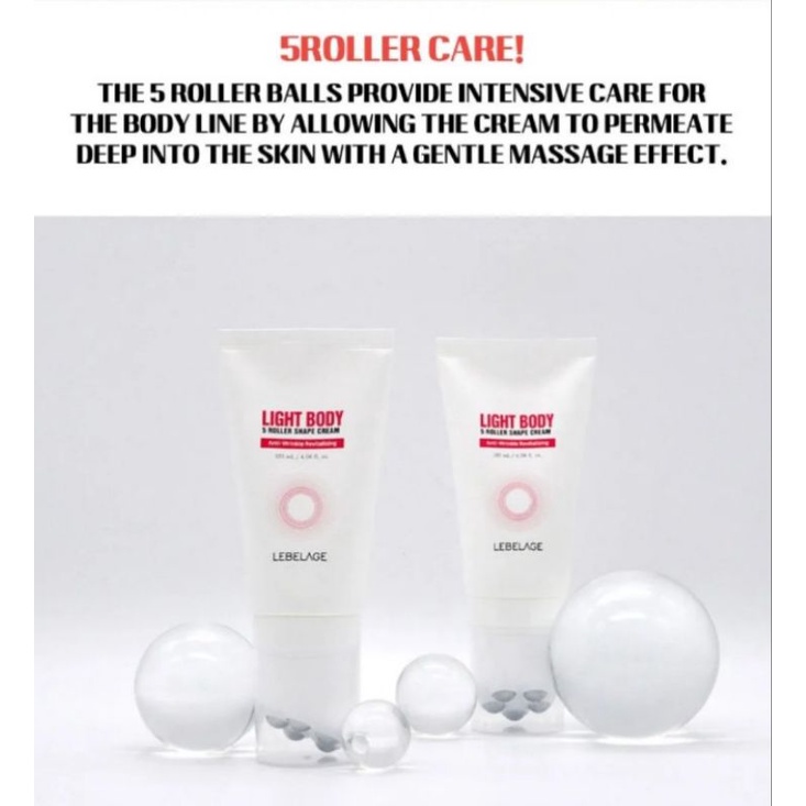 LEBELAGE SLIM BODY 5 ROLLERS SHAPE CREAM 120ML
