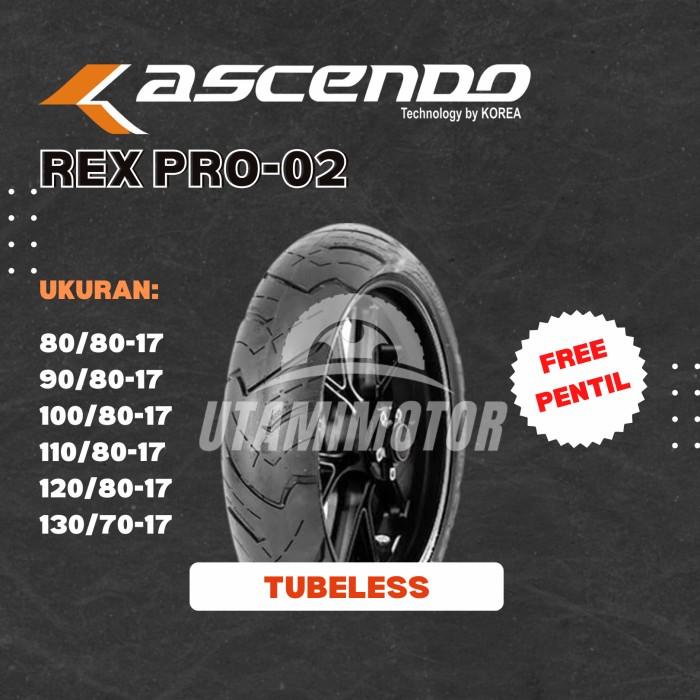 Antiban Ban Motor Ascendo Rex Pro-02 Ring 17 Tubeless