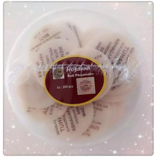 

Roti/Hosti Perjamuan Kudus - Ayat Besar (5cm) isi 100