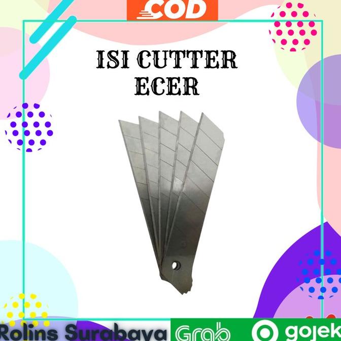 

------] Isi Cutter Besar Blade Cutter 10pcs MURAH Original