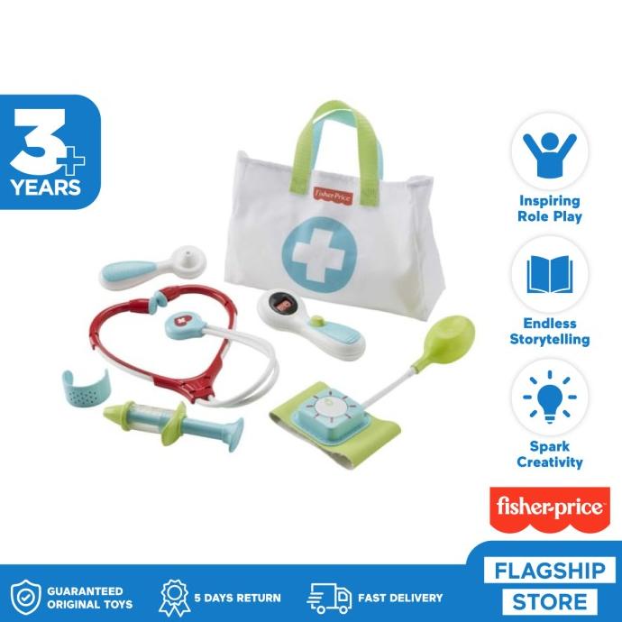 Fisher Price Medical Kit Doctor Pretend Playset - Mainan Edukasi Anak