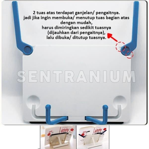 

Penyangga Buku Tab Ipad Bookstand Book Stand Holder Sandaran Tatakan