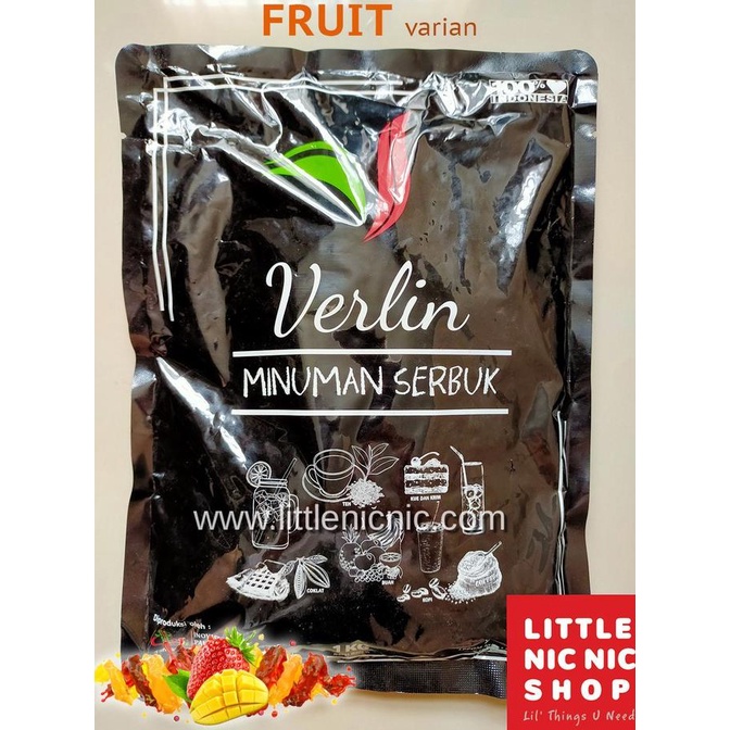 

Verlin Buah Avocado Banana Mango Taro Strawberry bubuk minuman 1 kg