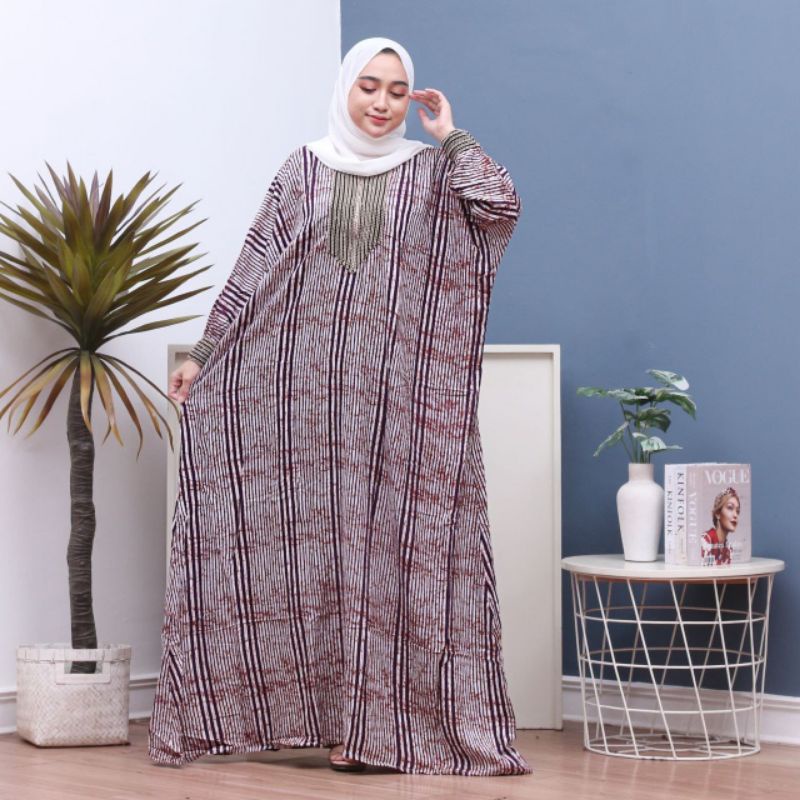 gamis kaftan renda jumbo