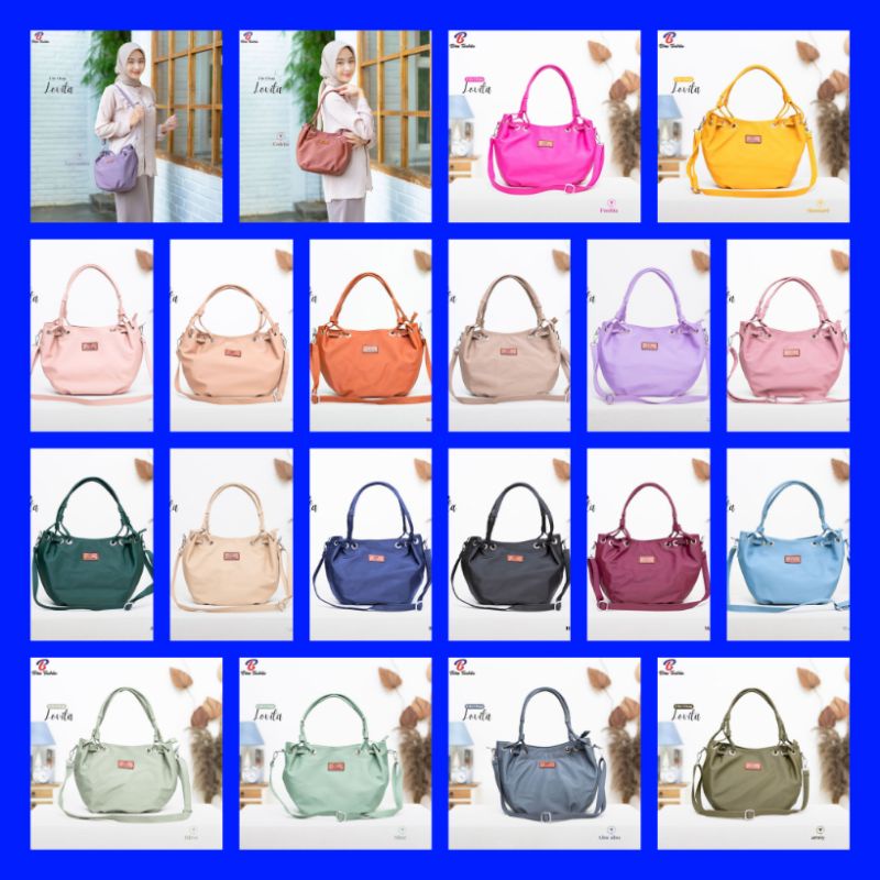 TAS LOVITA BIRU TSABITA /LOVITA TOTEBAG BY BIRU TSABITA/LOVITA TOTEBAG BIRU TSABITA