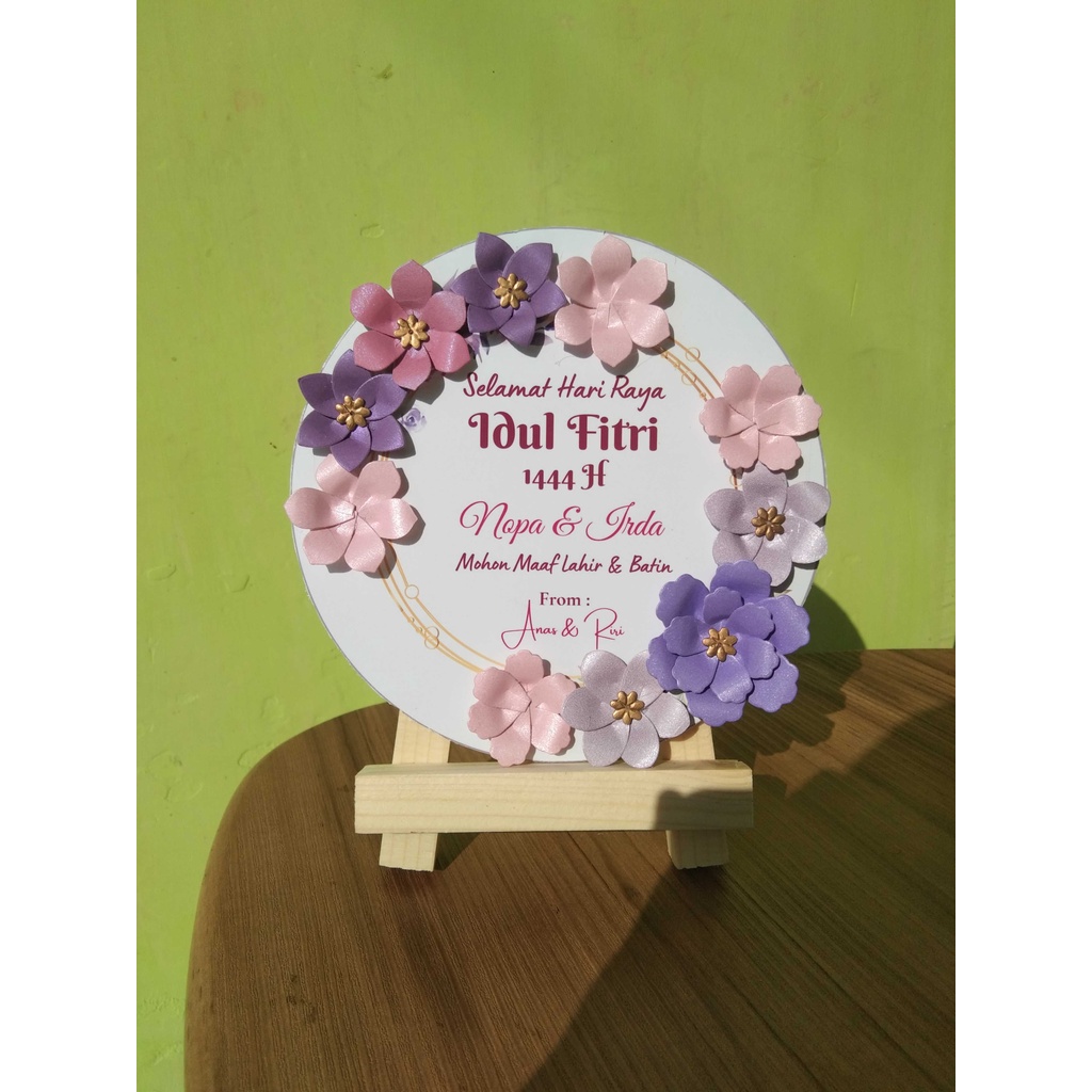 Papan Mini Ucapan Papan Bunga Karangan Bunga Kertas Souvenir Papan Ucapan