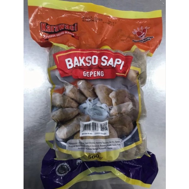 

Karawaci Bakso Sapi Gepeng 500gr Baso