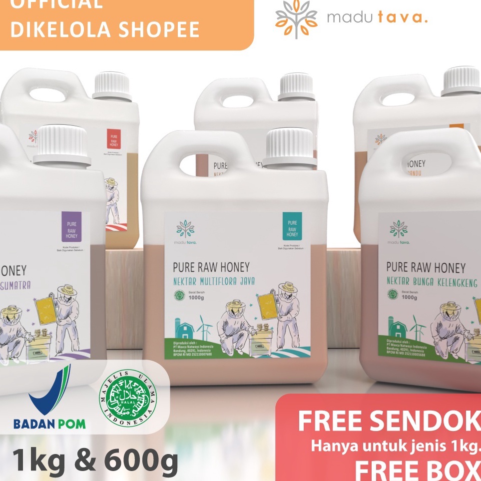 

BIG SALE J79 Madu Asli Murni Tava Grade A Variant Nektar 100% Alami Pure Natural Raw Honey ⇆