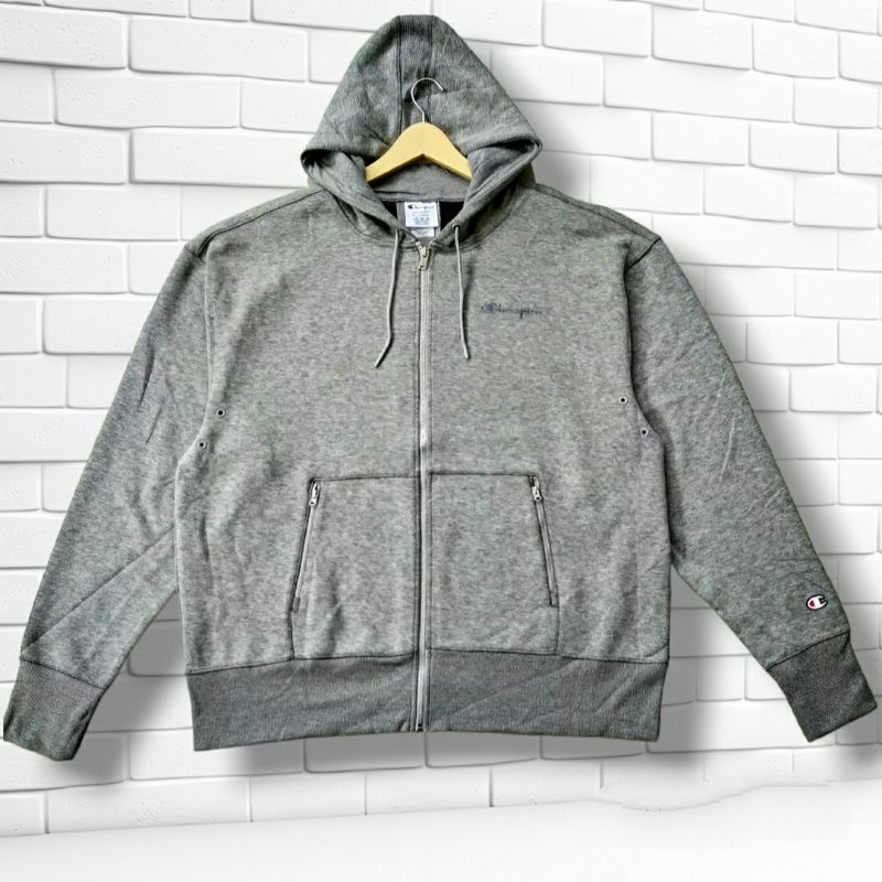 Hoodie Zipper Champion Grey original Europe ex