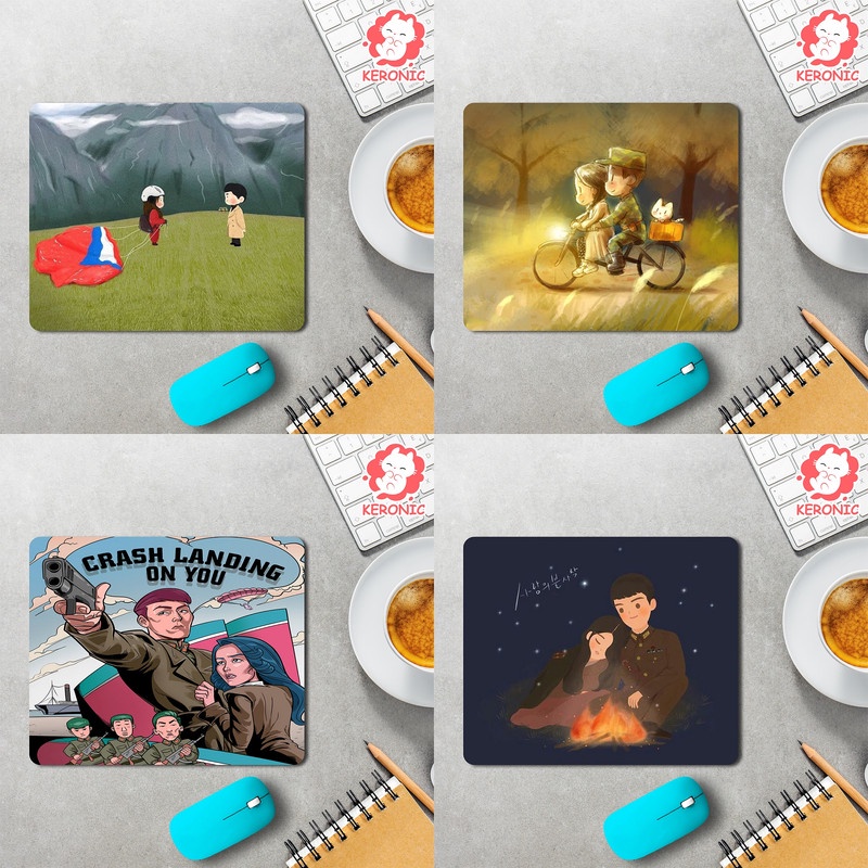 Mousepad Alas Mouse Pad Motif Drakor Drama Korea Crash Landing On You CLOY
