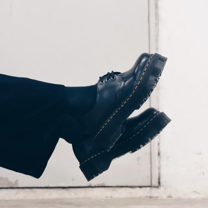 Terlaris Sepatu Dr Martens 1461 Quad Platform Black