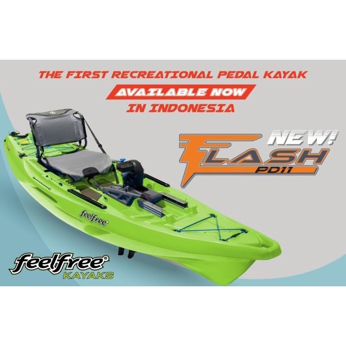 FEEL FREE FLASH - PROPELLER PEDAL KAYAK - KAYAK FISHING