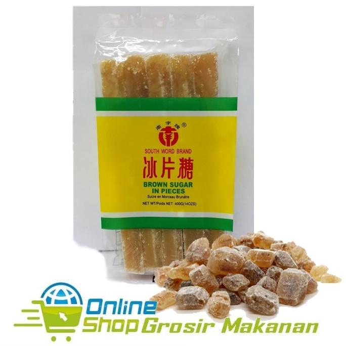 

Gula merah / Gula Batu Cokelat / Brown Sugar In Pieces 400 Gr / Halal