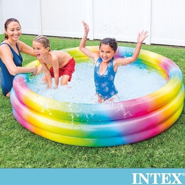 Kolam Renang Anak Jumbo wild Geometry pool 168 Intex 58449 Jumbo