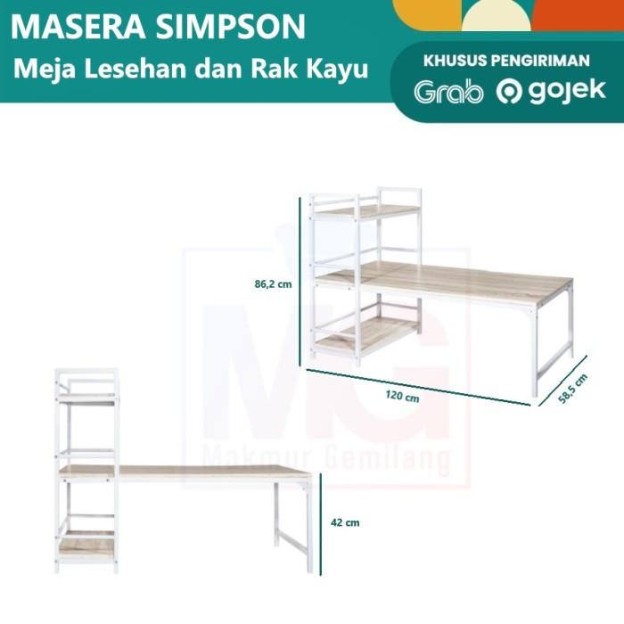 Terlaris Meja Belajar/Meja Kerja /Meja Lesehan Masera Simpsons