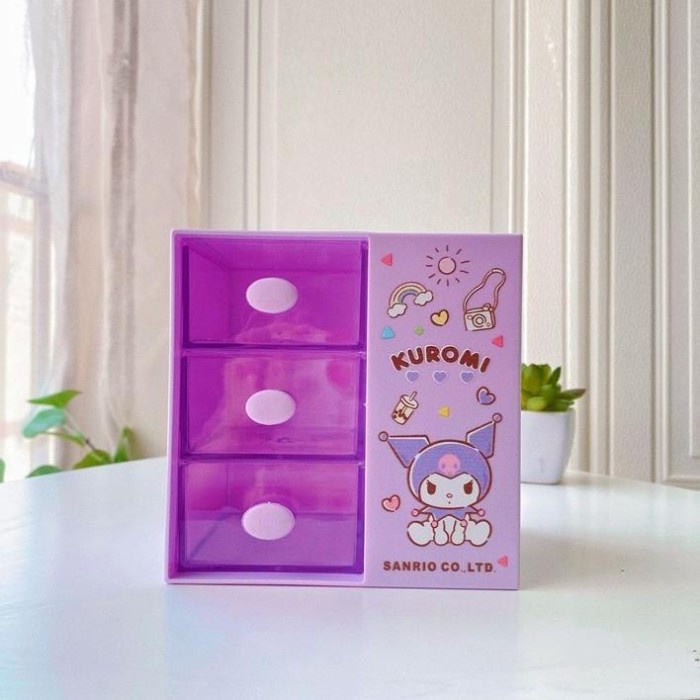 

Aurealiamall Laci 3 Tingkat Pen Holder Karakter Kartun Kuromi My Melody Cinnamoroll