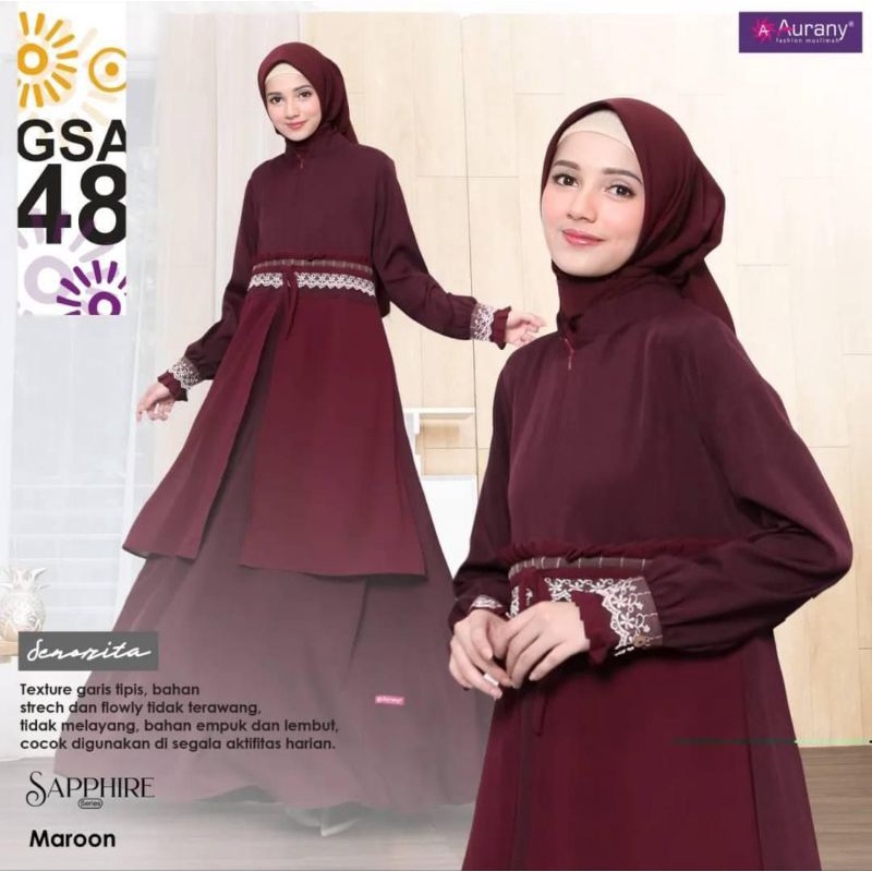 SUPER SALE 40% GAMIS AURANY TERBARU SALE MURAH