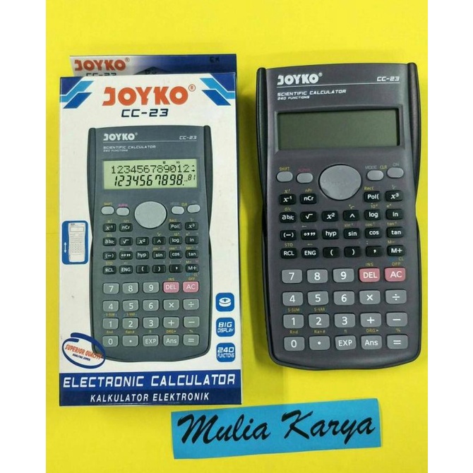 

Calculator Scientific CC 23 Joyko setara Casio fx 350 ms Kalkulator