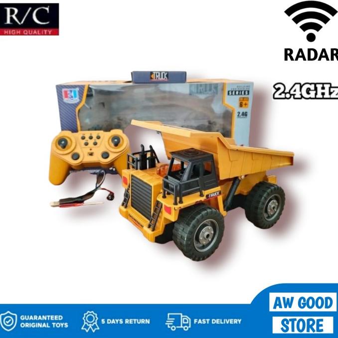 Mainan Rc Truk Tambang Anak - Rc Mobil Dump Truck Tambang Edukatif