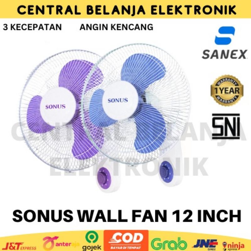 Kipas angin dinding sonus 12inch dan 16 inch / wallfan sonus 12in dan 16in