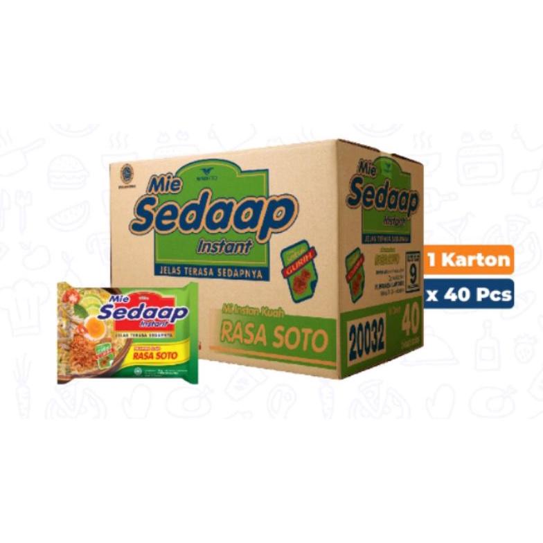 

1 DUS - Sedap Sedaap Mie Instant Soto Karton Isi 40 Bungkus Best Seller