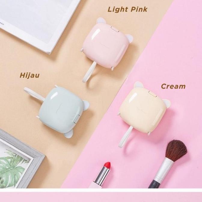 Power Bank Motif Kucing Mini Pink Real Capacity 5000 Mah Berkualitas