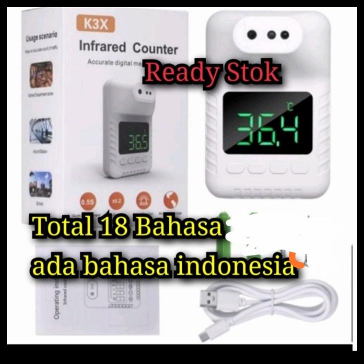 Thermometer Otomatis K3X Infrared Dinding Wall Thermometer