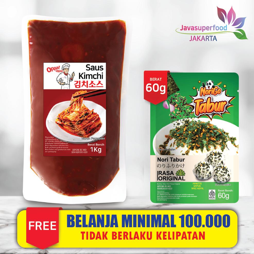 

Oppa!Oppa Saus Instan Saus Kimchi Korea 1Kg / Sauce Kimchi Korea (HALAL) Best Seller