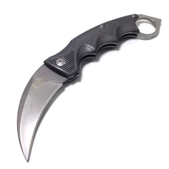 Terlaris Pisau Lipat Kerambit Fox - Holding Knive Camping Outdoor Survival