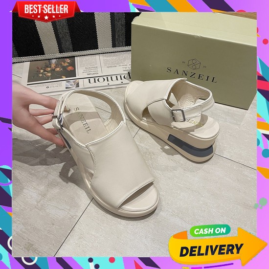 Sandal Wanita Premium Sndal Jinjit Cewek Wedges Wanita Terbaru Wejes Model Kekinian Sendal Kondangan