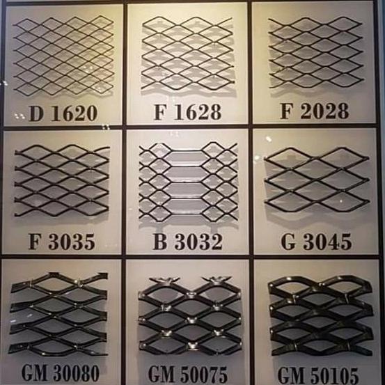 plat expanded metal besi T.0715 x 1,2 meter x 2,4 meter