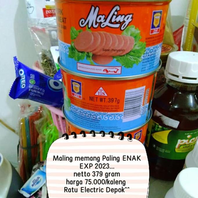 

Ma Ling Pork Canned Food 3 kaleng Ma Ling / 3 kaleng Ma Ling ratele992 Murah