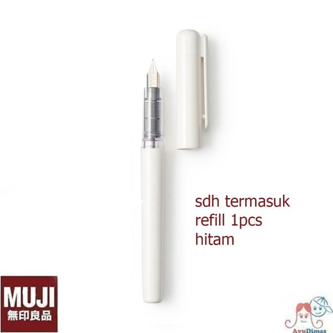 

Muji Polycarbonate fountain pen / reill catridge - pulpen kaligrafi