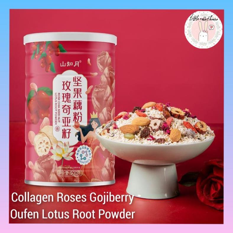 

OUFEN LOTUS ROOT POWDER RED ROSE COLAGEN 500GR BUBUK AKAR TERATAI OU FEN LENGAOHUN Best Seller