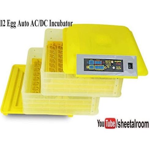 112 Egg Incubator Penetas Telur Reptil Parrot Murai Hhd112 Otomatis