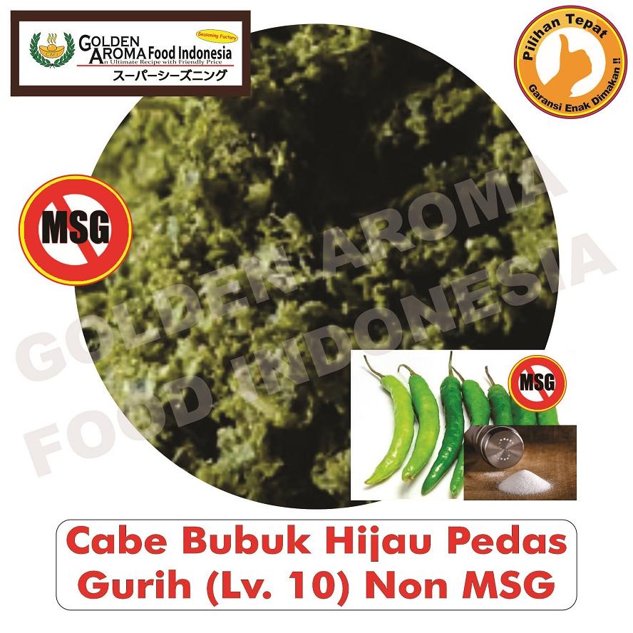 

Cabe Bubuk Hijau Pedas Gurih Non MSG 1Kg Level 10 Bubuk Cabe Green Ijo Chilli Powder Spicy Savory No MSG 1 Kg Lv 10 Halus Paling Super Pedas Murah Aman Halal Enak Bagus Kiloan Terbaik Kering GAFI Basreng Makaroni Cimol Bukan Aida Jepang Korea Best Seller