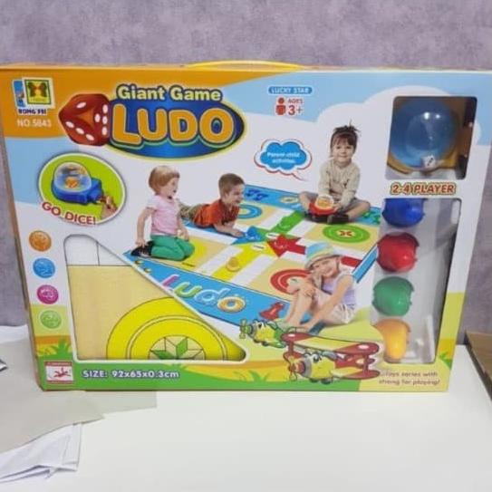 MAINAN EDUKATIF ANAK LUDO KARPET UKURAN BESAR