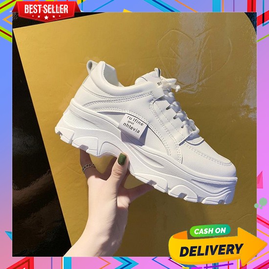 Sepatu Sekolah Remaja Smp Sma Sneakers Wanita Kekinian Srs Cewek Hits Murah Spatu Kets Korean Style 