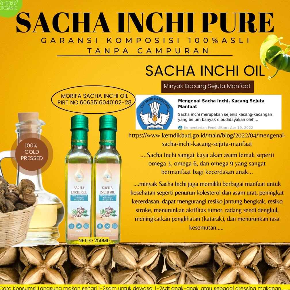

Minyak sacha inchi omega 369, sacha inchi oil cold pressed-extra virgin 250ml Best Seller