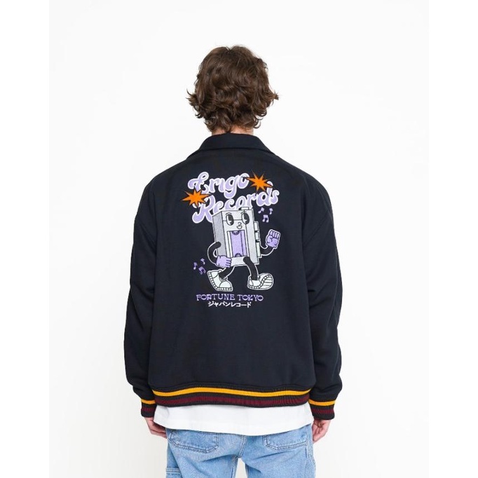 Outerwear Unisex Erigo Varsity Jacket Akito Black