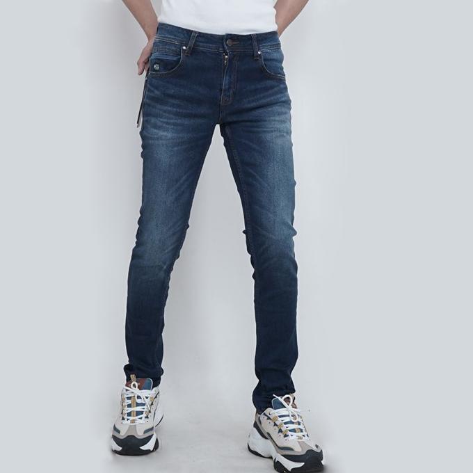 Celana Jeans Original Voice Man Slim Fit Biru Tua