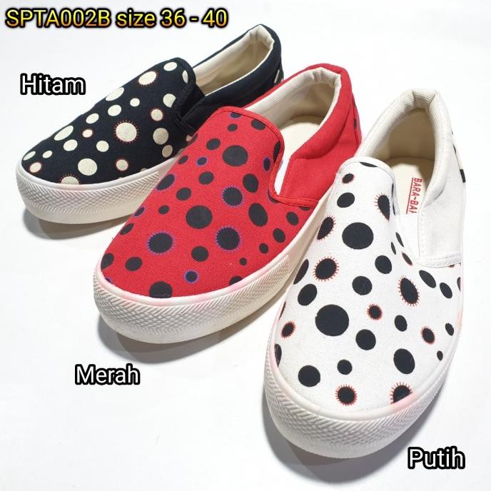 spt a002b sepatu kain kanvas import cewek wanita bara bara luofu