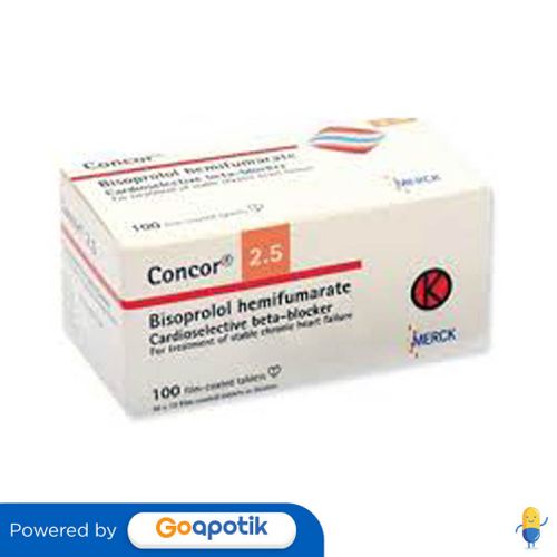CONCOR 2.5 MG BOX 100 TABLET