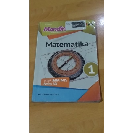 

Buku Mandiri Matematika 1(penerbit Erlangga)kelas 7