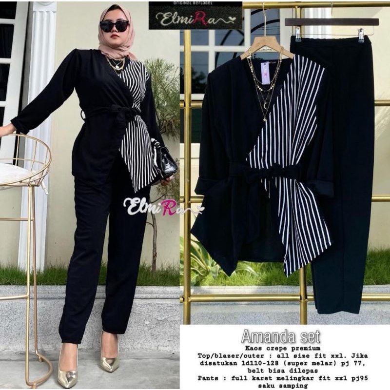 Amanda Setelan Baju Celana - ELMIRA