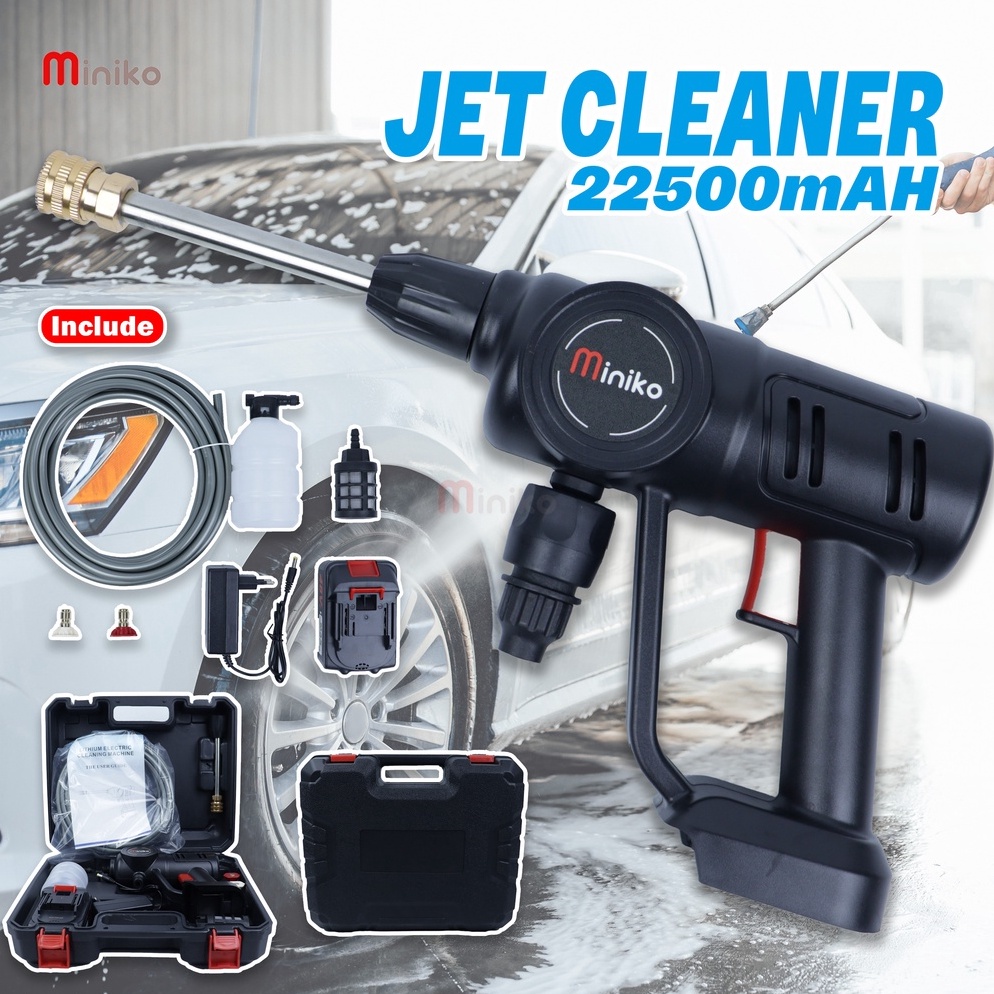 LANGSUNG KIRIM Cordless Jet Cleaner Alat Cuci Motor Mobil Miniko